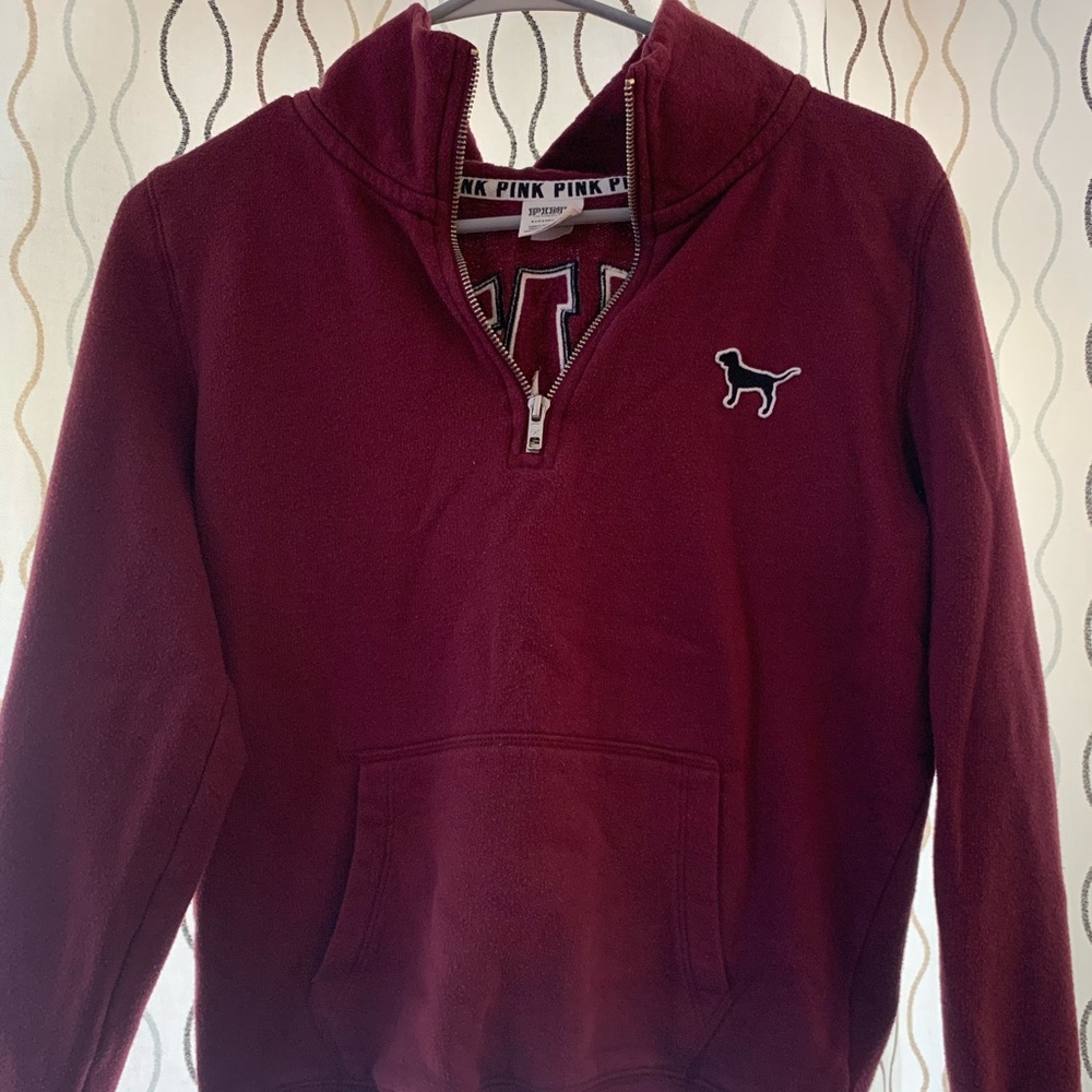 Pink brand half zip jacket
